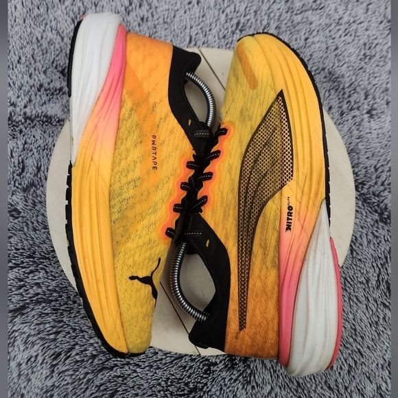 Puma Deviate Nitro 2 'Sunset Glow Sun Stream Black Men's Size 8 - Picture 6 of 9